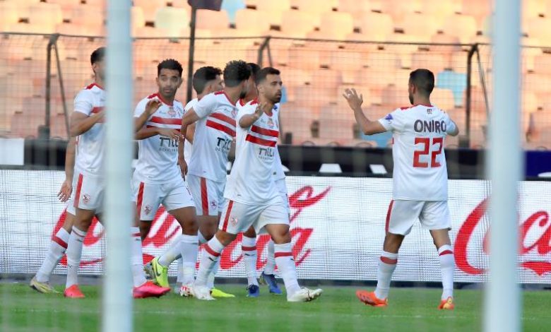 أحداث الشوط الأول من مباراة الزمالك وبلدية المحلة