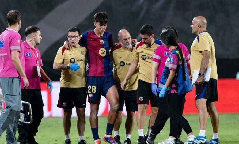 تعرض مارك بيرنال لاعب خط الوسط برشلونة إلى تمزق في الرباط الصليبي