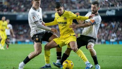 مباراة حاسمة بين فياريال وفالنسيا في الدوري الإسباني